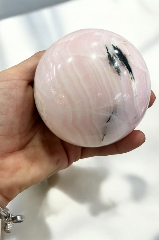 Esferas de Mangano calcita 8cm de diametro