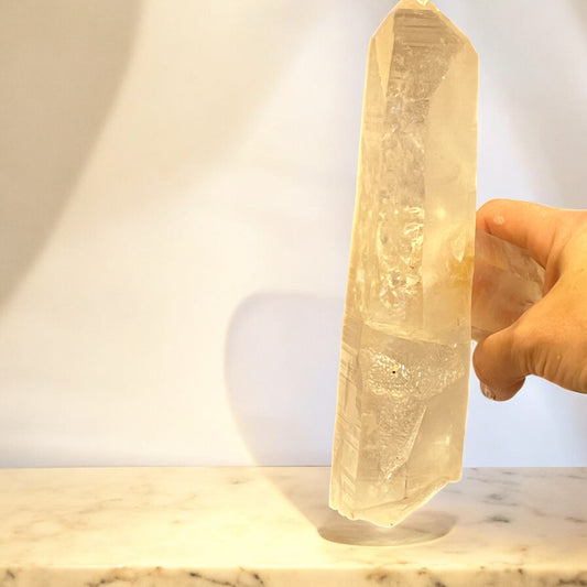 Cuarzo Lemuriano Cruzado – Maestría Puente + Arcoíris pieza rara y única