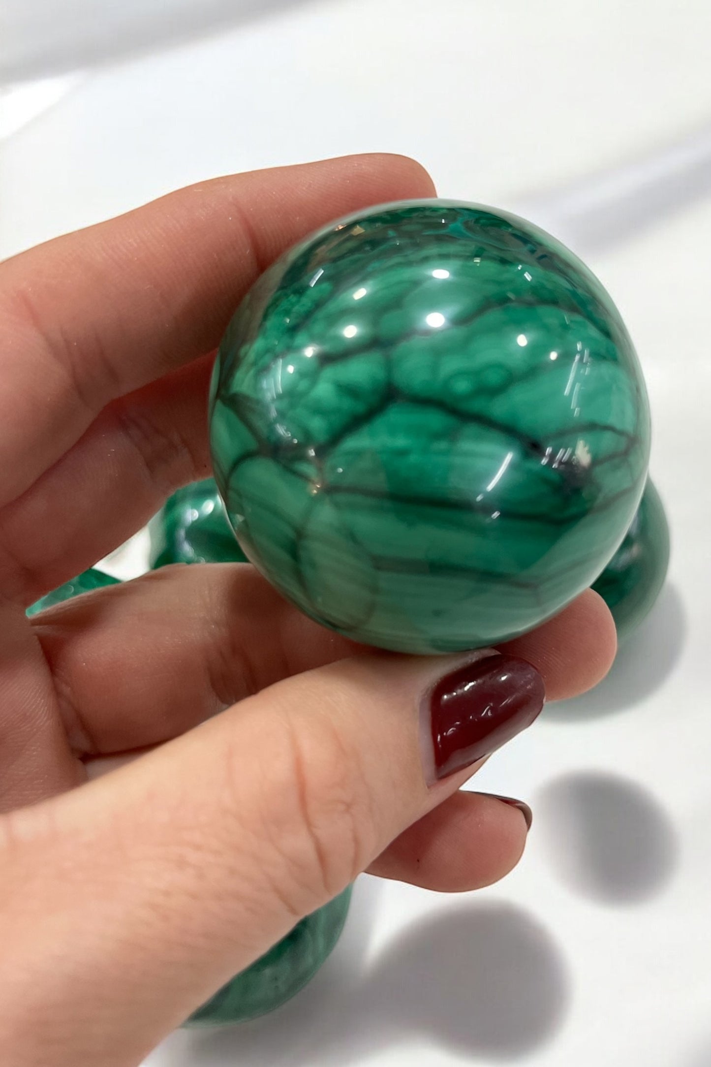 Esferas de Malaquita 6cm de diametro