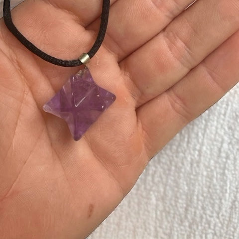 Colgante Merkabá de amatista Vega Luna Dream Vega Luna Dream COLGANTE MINERAL
