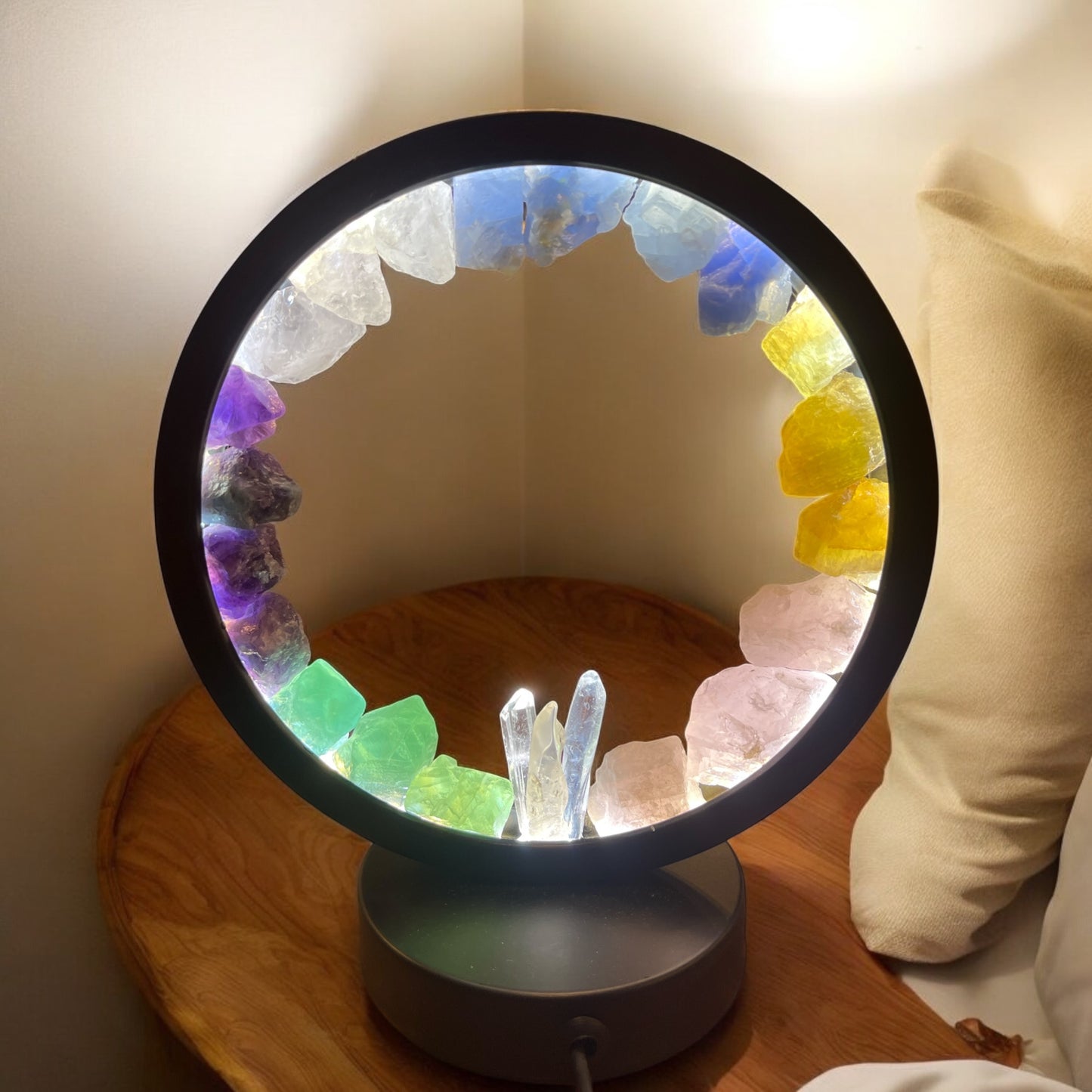 Lámpara de minerales armonizadora de energía