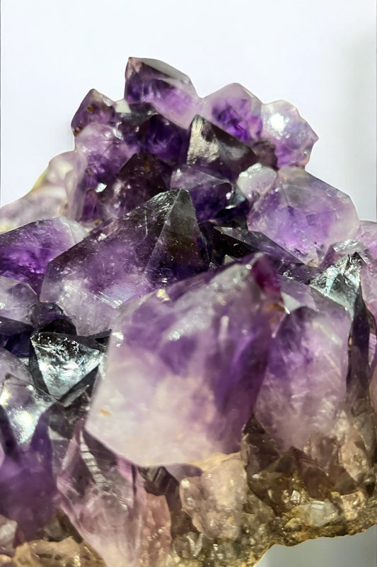 Drusa de amatista forma de corazón colección privada