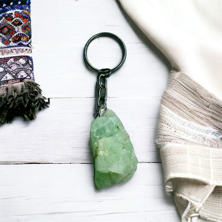 Llavero de Aguamarina en bruto