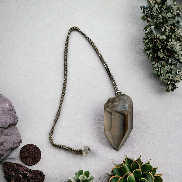 Péndulo de cuarzo ahumado punta natural Vega Luna Dream Vega Luna Dream PÉNDULO