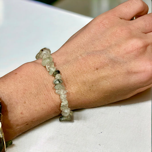 Pulsera chip de Prehnita