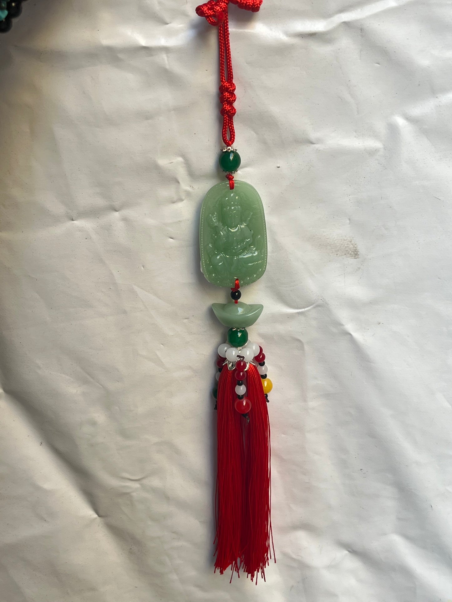 Colgante feng shui de Jade Diosa Kuan Yin