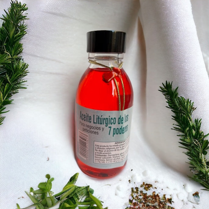 Aceite Litúrgico 7 poderes (Negocios y todo tipo de peticiones)