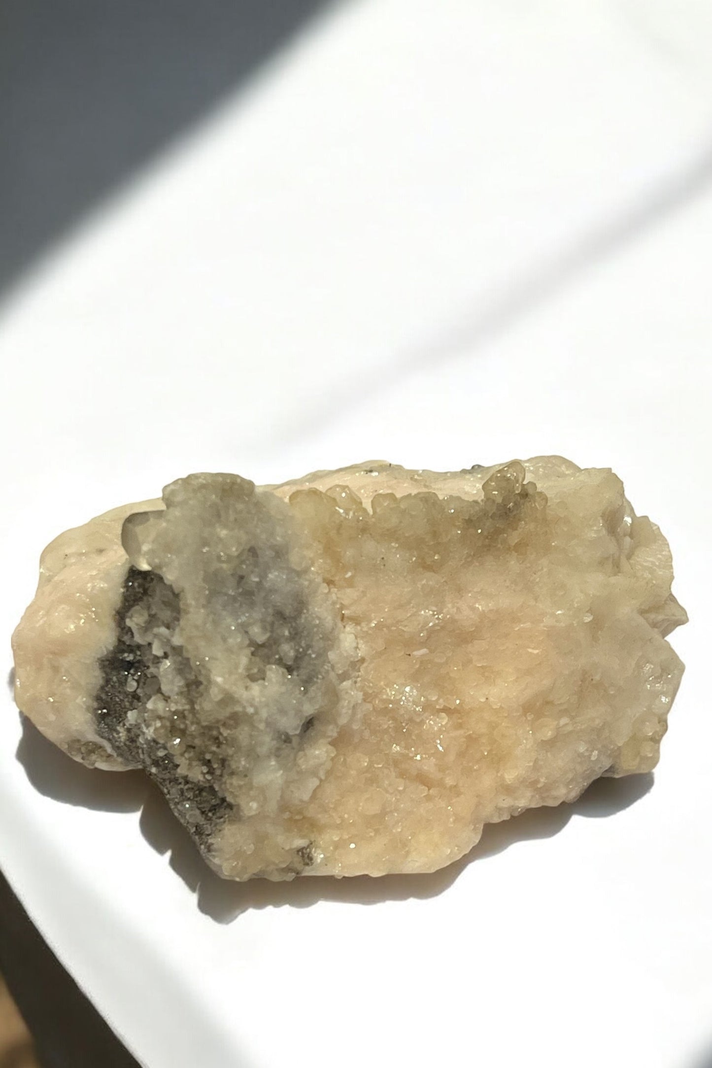 Mangano calcita con calcita óptica y calcita miel