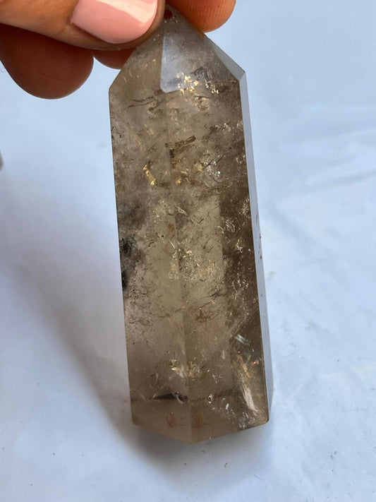 Punta generadora de citrino natural chamánico