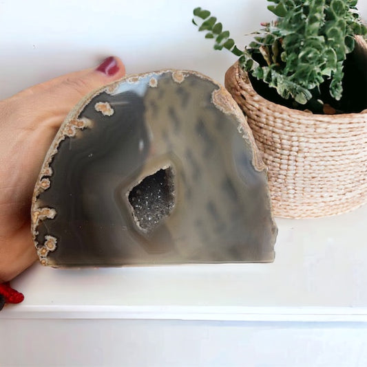 Ágata natural pulida