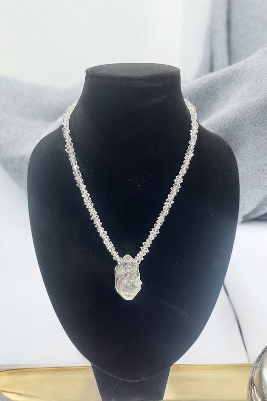 Collar Diamante Hérkimer pieza única
