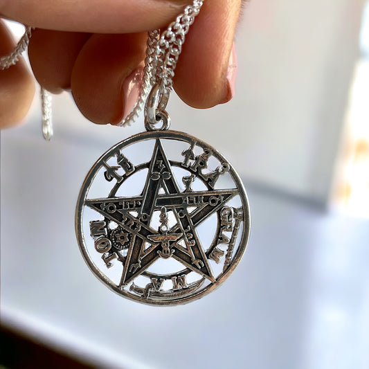 Tetragrammaton 3,5 cm plata de Ley
