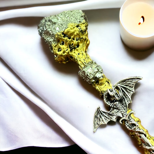 Varita mágica Dragón con marcasita