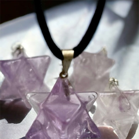 Colgante Merkabá de amatista Vega Luna Dream Vega Luna Dream COLGANTE MINERAL