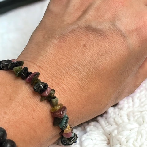 Pulsera turmalina colores