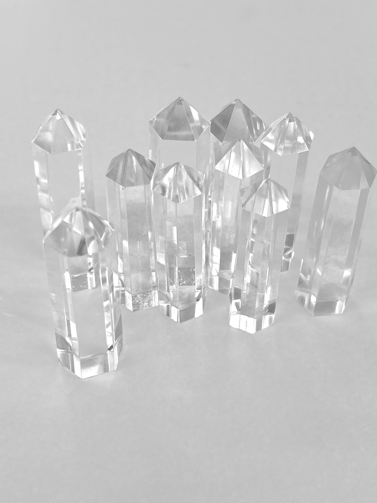 Set de 6 Puntas de cuarzo cristal generador