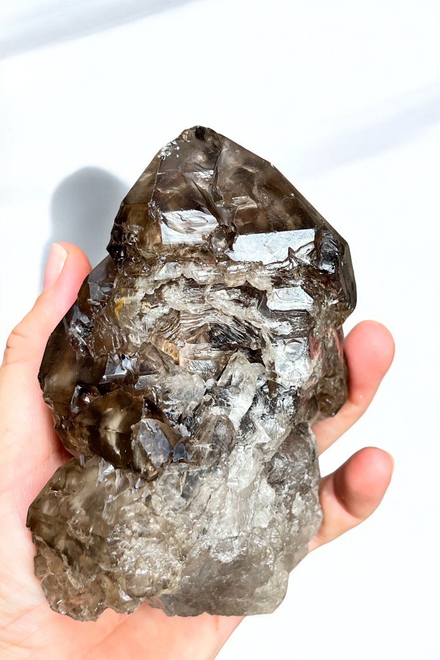 Cuarzo Elestial ahumado