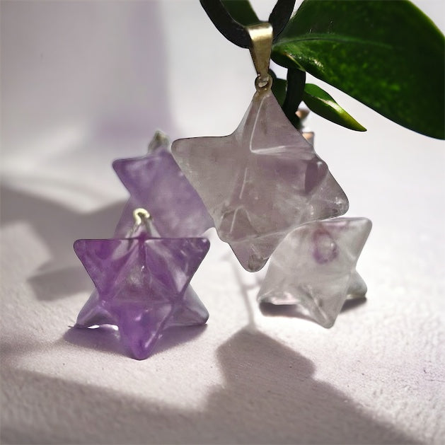 Colgante Merkabá de amatista Vega Luna Dream Vega Luna Dream COLGANTE MINERAL