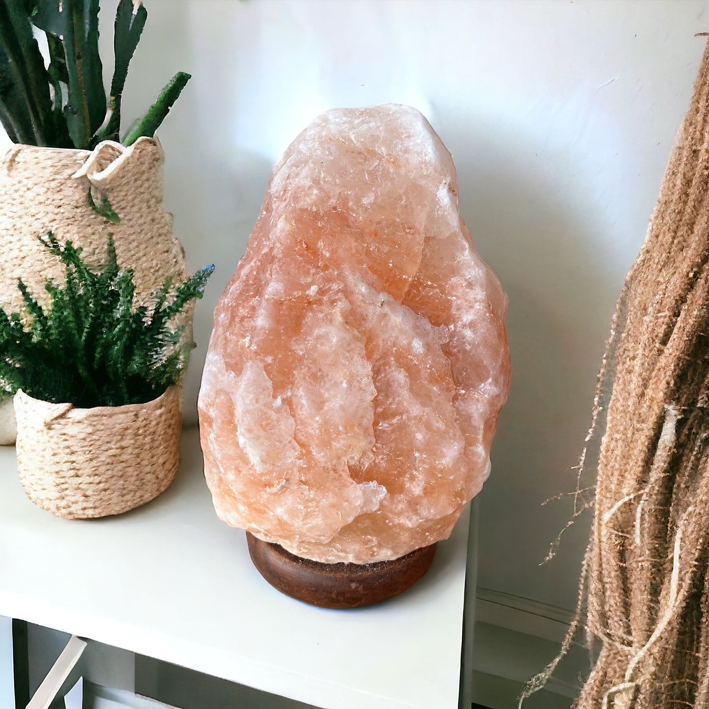 Lámpara de sal rosa de Himalaya