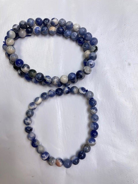 Pulsera bolita de sodalita 6mm