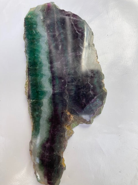 Placa pulida Fluorita arcoíris