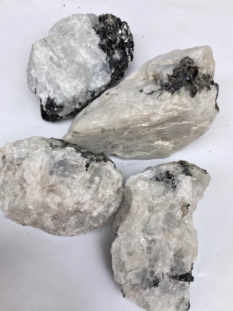 Piedra Luna (labradorita blanca) en bruto Grande