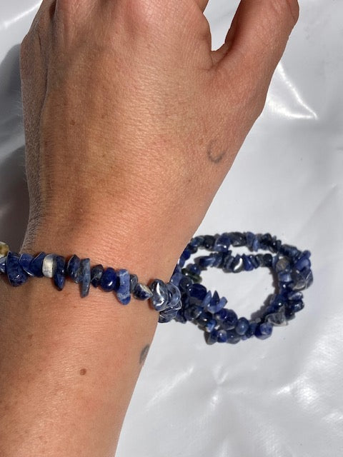 Pulsera chip de sodalita