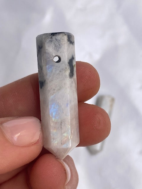 Colgante Piedra Luna (labradorita blanca)