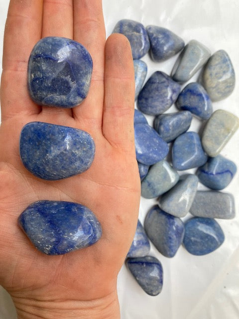 Rodado de cuarzo azul