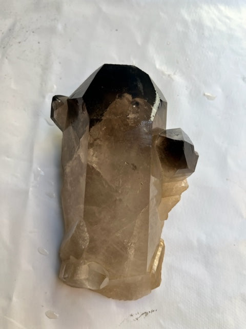 Punta cuarzo ahumado con maestrias