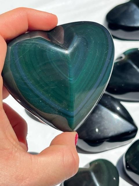 Corazón de obsidiana arcoíris Vega Luna Dream Vega Luna Dream FORMAS PULIDAS