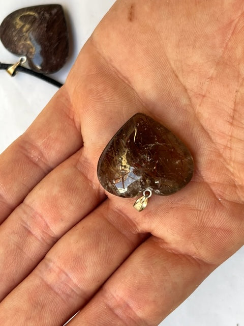 Colgante de cuarzo rutilo