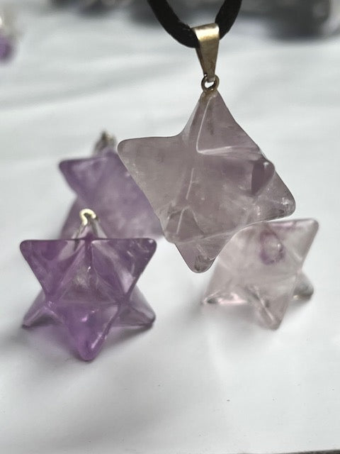 Colgante Merkabá de amatista