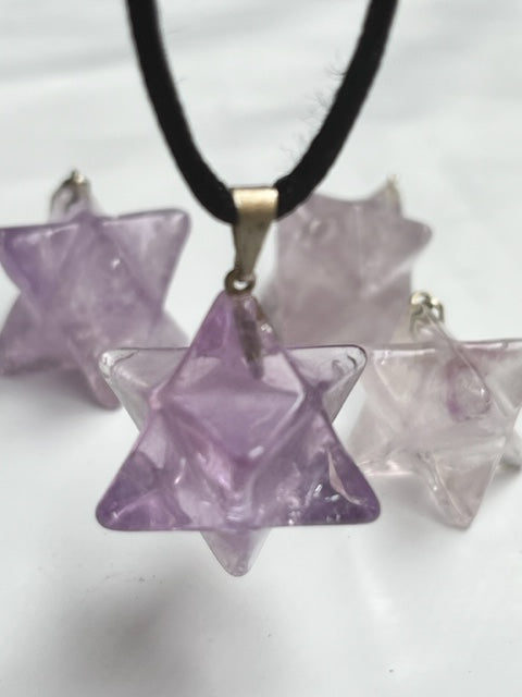 Colgante Merkabá de amatista
