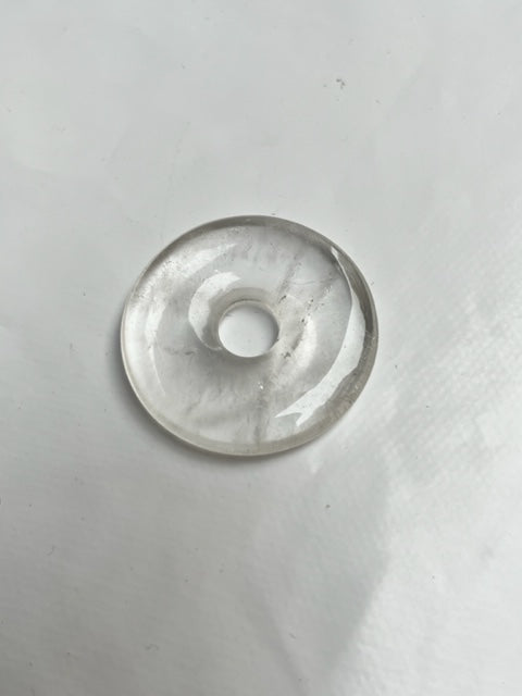Colgante donut cuarzo cristal