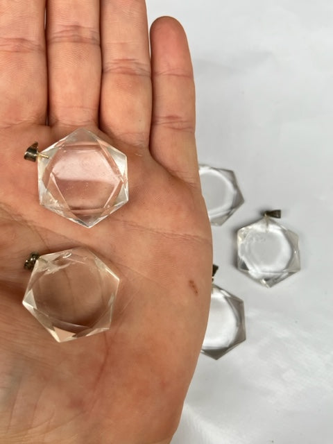 Colgante hexagonal de cuarzo cristal