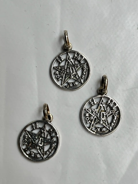 Tetragrammaton 1,5 cm plata de Ley