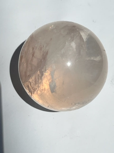 Esfera de cuarzo hematoide