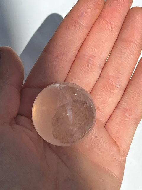 Esfera de cuarzo hematoide