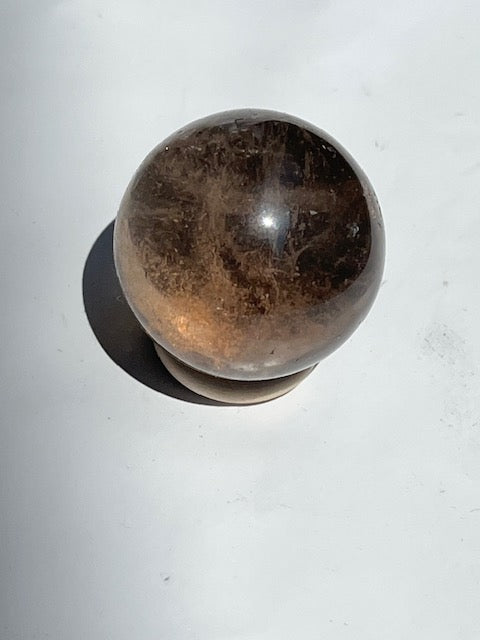 Esfera de cuarzo ahumado
