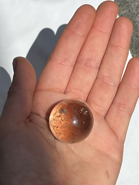 Esfera de cuarzo ahumado