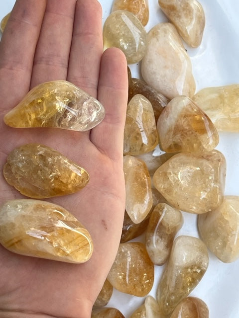 Rodado de citrino calentado