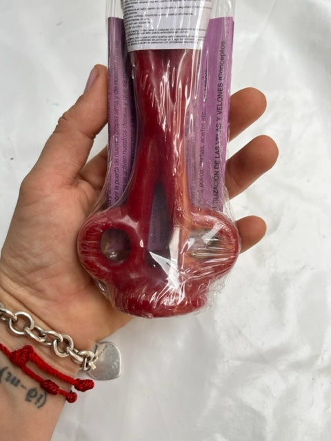 Vela tijeras rojas (cortar bloqueos e impedimientos amorosos)