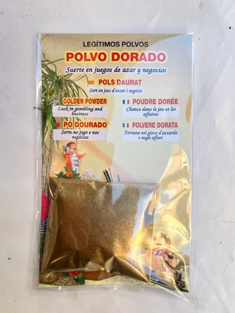 Polvo DORADO (suerte en juegos de azar y negocios)