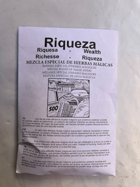 Hierbas esotéricas ritualizadas RIQUEZA