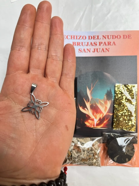 Ritual HECHIZO DEL NUDO DE BRUJA CON COLGANTE