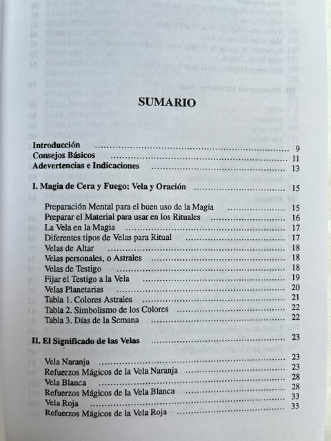 Libro "Hechizos y ritos Mágicos con velas" Vega Luna Dream Vega Luna Dream Libros