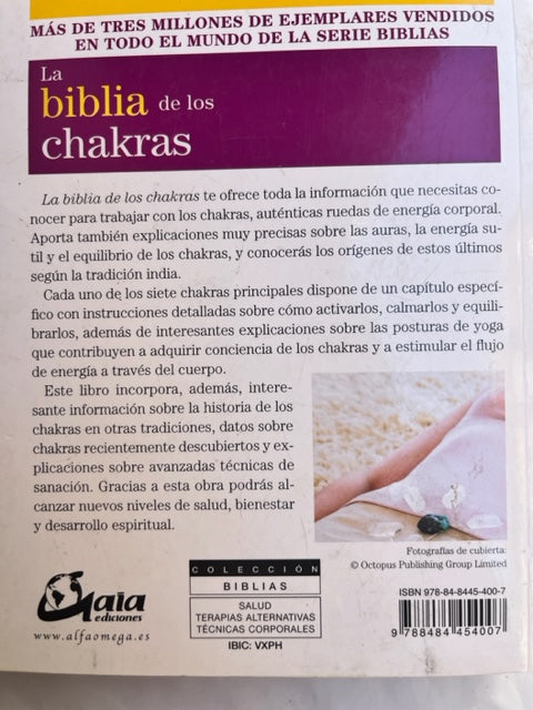 Libro "La Biblia de los Chacras
