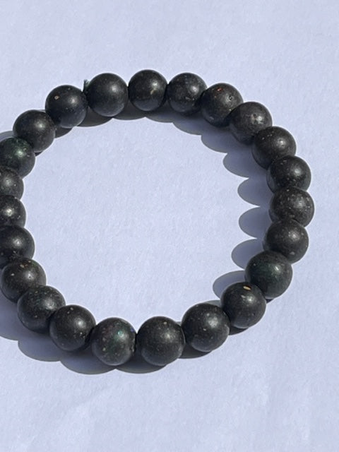 Pulsera de ópalo negro bola 8mm