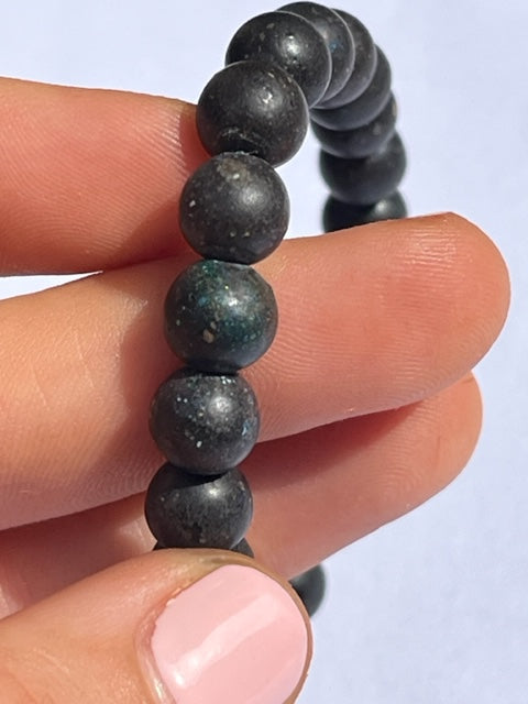Pulsera de ópalo negro bola 8mm